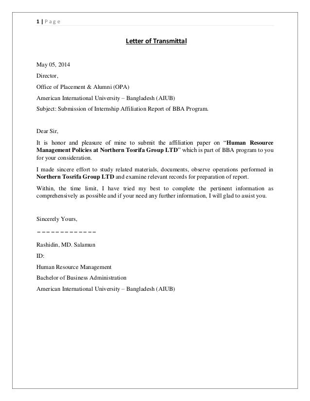 internship report on hr policy of hr incident report sample