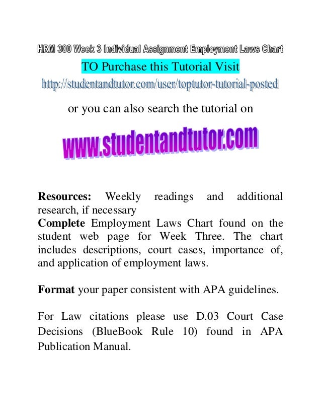 hrm 300 week 1 individual assignment hrm 300 week 1 individual assignment