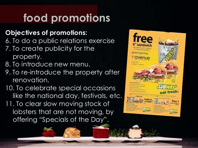 Food Promotion Ideas Food Promotion Ideas