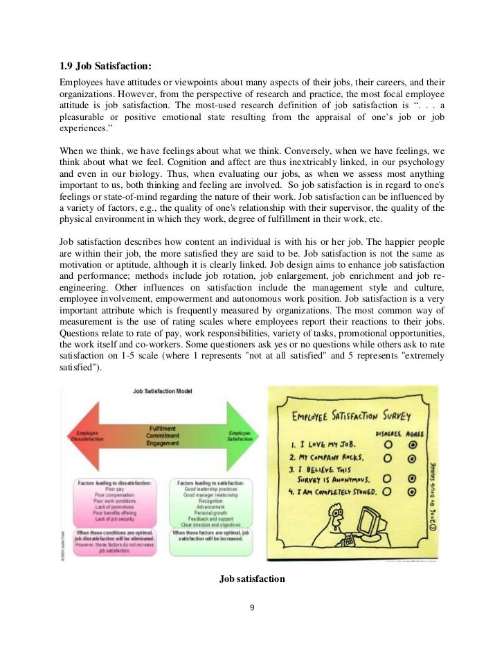 Research papers on employee job satisfaction