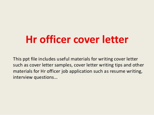 Resume cover letter examples for human resources