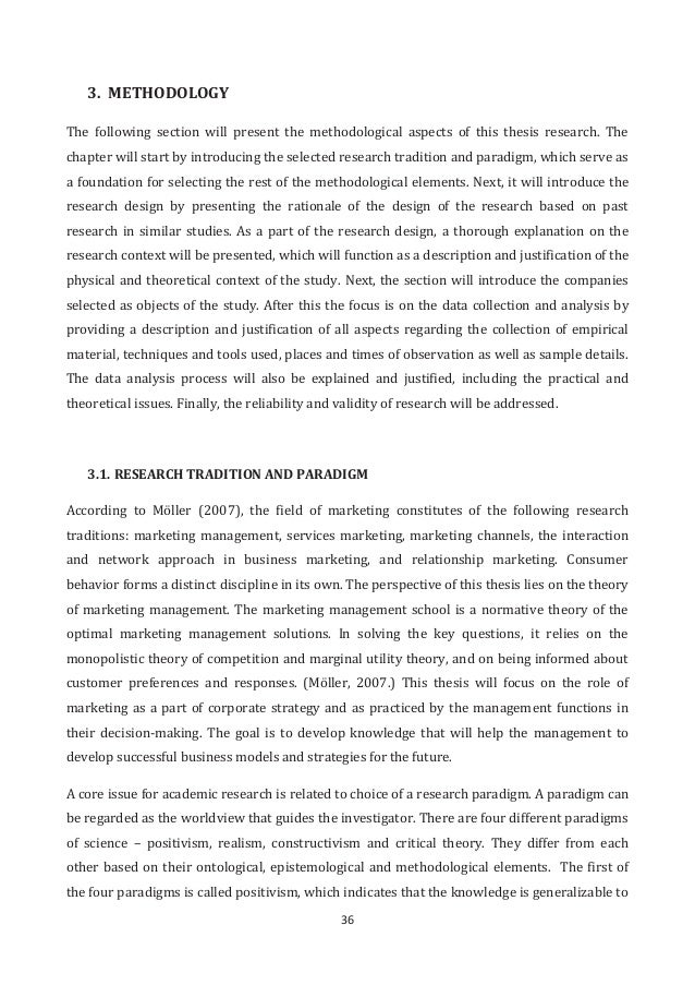 Methodology of thesis pdf