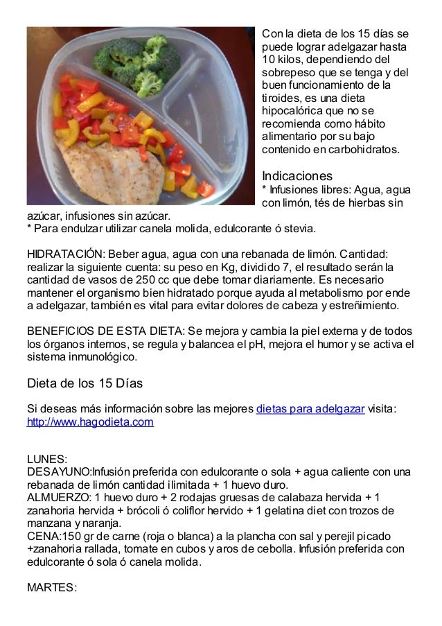 Almuerzos Para Bajar De Peso En Una Semana