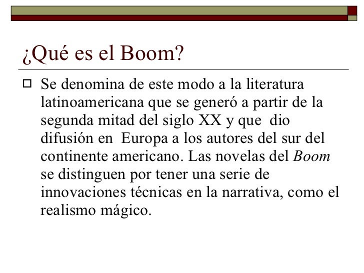 El boom de la literatura latinoamericana