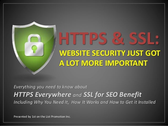 HTTPS Everywhere and SSL Certificates - Website Security Just Got a L ...