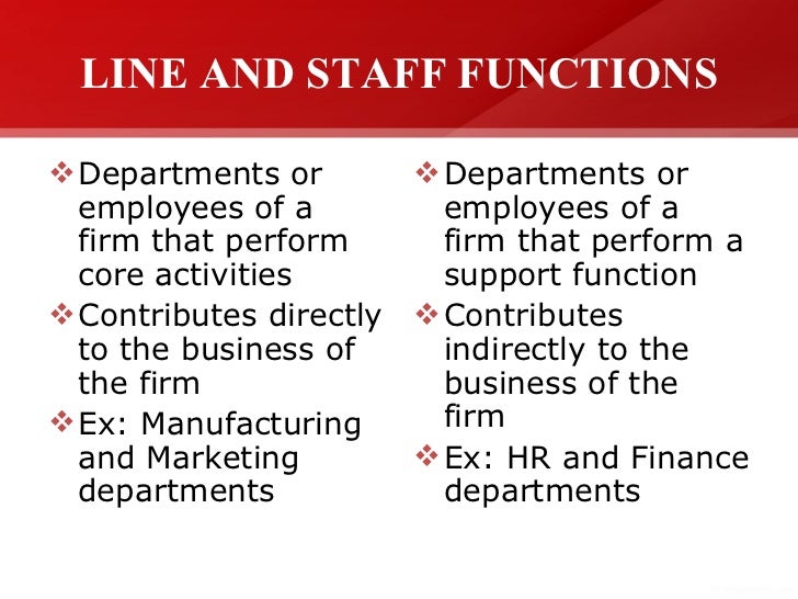 line and staff relationship pdf