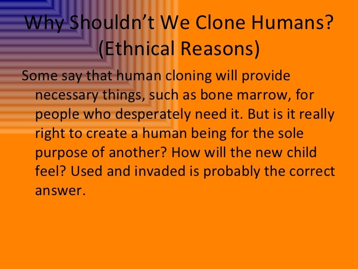 Human cloning