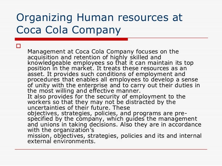 global human resource management at coca cola Global human resource management at coca-cola the coca-cola is firm is one of the most successful multinational company in the world although it is an. global human resource management at coca cola Global human resource management at coca-cola the coca-cola is firm is one of the most successful multinational company in the world although it is an.