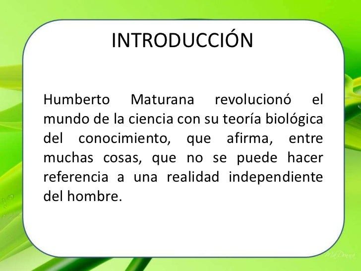 Humberto maturana