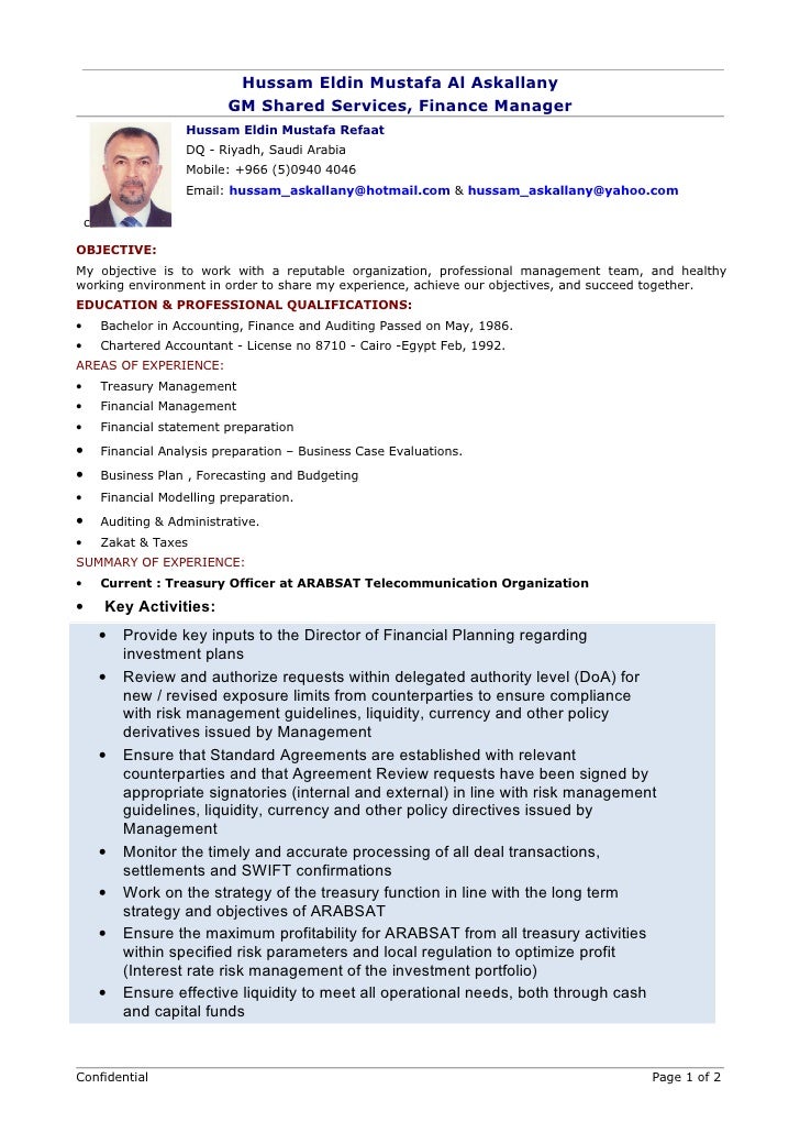 resume for maintenance