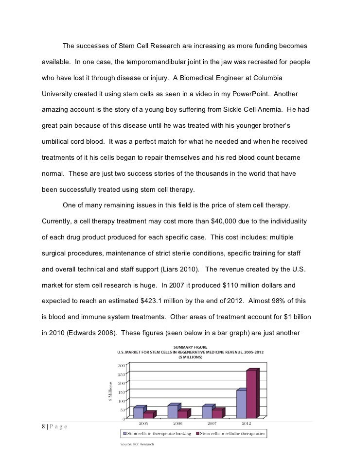 Stem cell essay