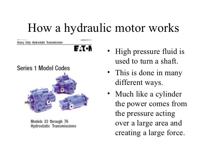hydraulic motor working