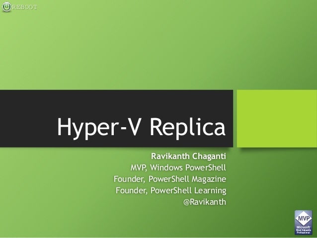 Windows Server 2012 R2 Hyper-V Replica