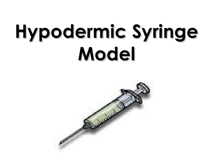 Hypodermic syringe model[1]
