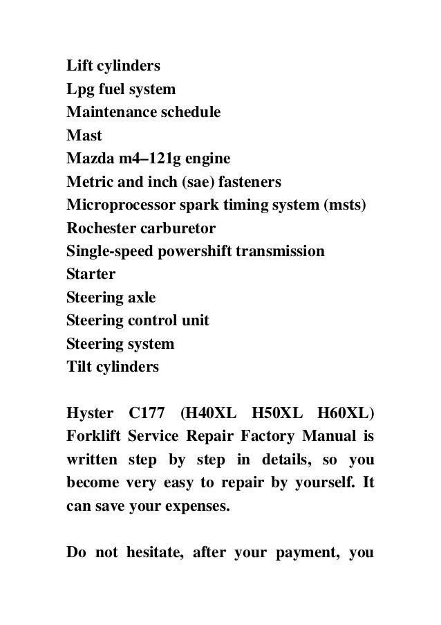 ... h50xl h60xl) forklift service repair factory manual instant download
