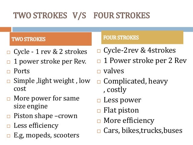 4 stroke vs 2 stroke generator
