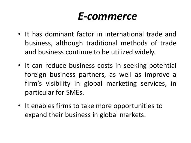 International trade essay
