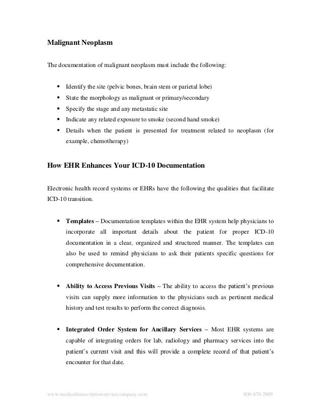 ICD10 Documentation for Palliative Care