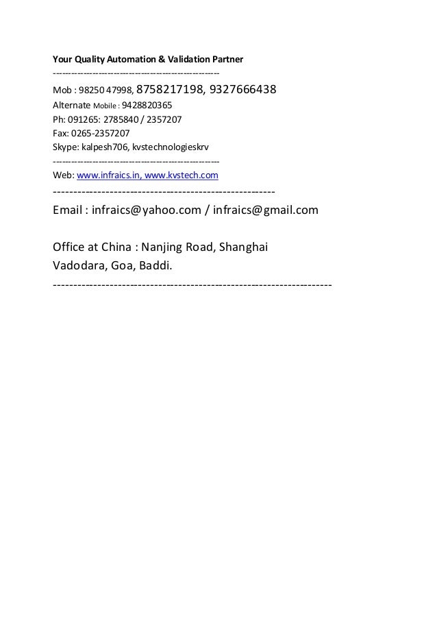 Lims validation resume