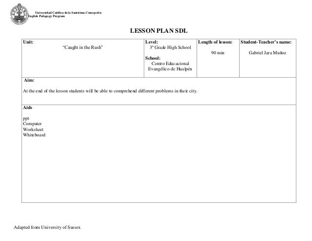 Definition Essay Lesson Plan