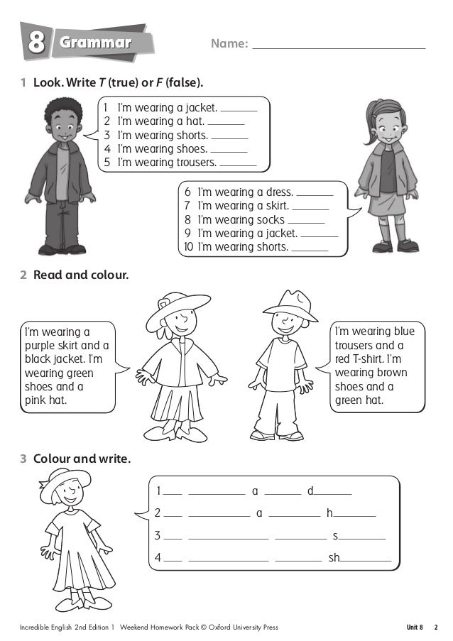 Incredible english 2nd edition 3 weekend homework pack 08 image