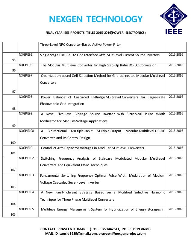pulse width modulation final year project pulse width modulation final year project