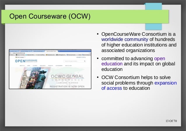 Opencourseware consortium – ocwc brasil