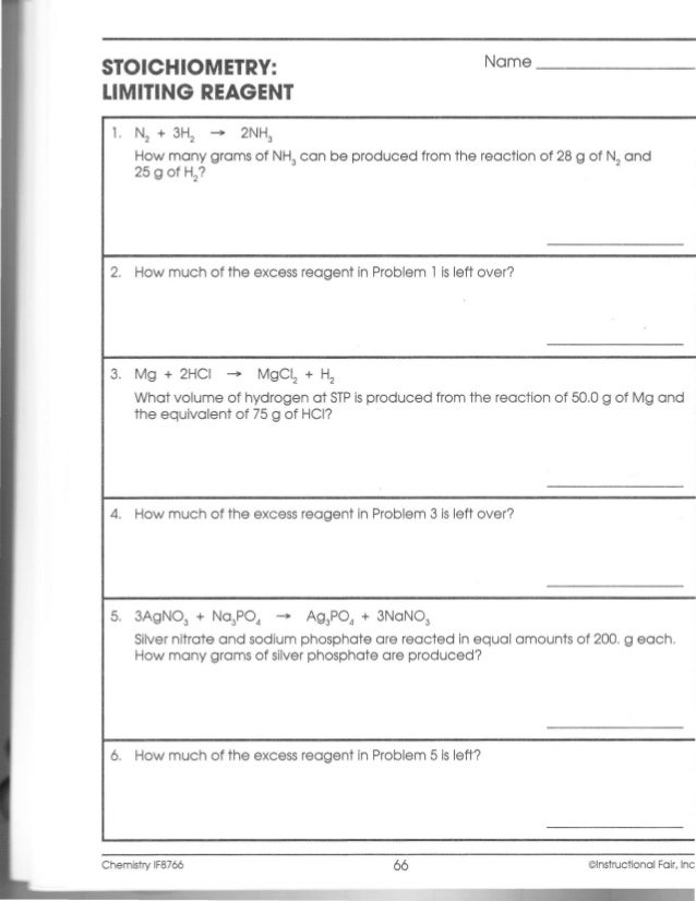 Printables Limiting Reagent Worksheet stoichiometry limiting reagent worksheet with answers balancing chemistry examples