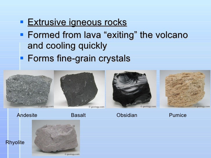Igneous rocks