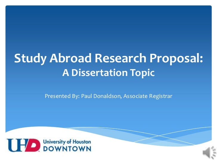 Dissertation proposal powerpoint slides