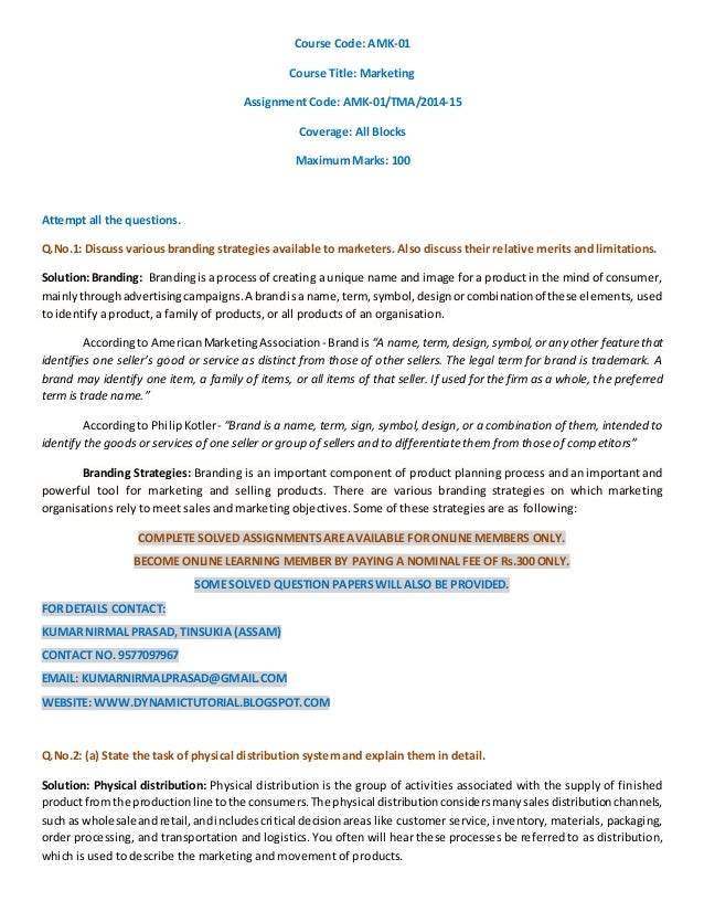 Ignou free solved assignments | download assignment