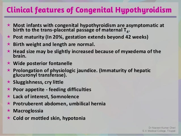 Congenital Hypothyroidism