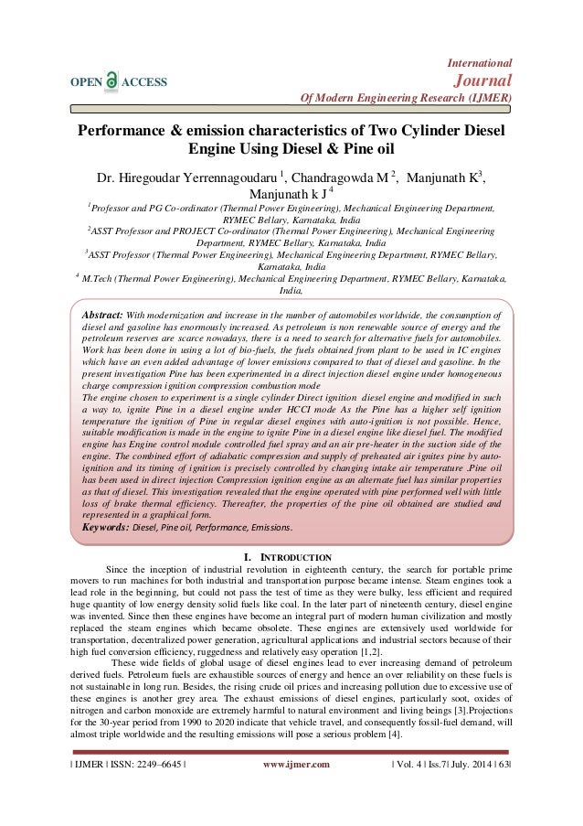 diesel engine research paper diesel engine research paper