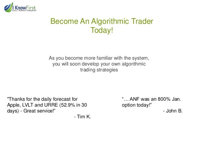algorithmic trading strategies forex exchange