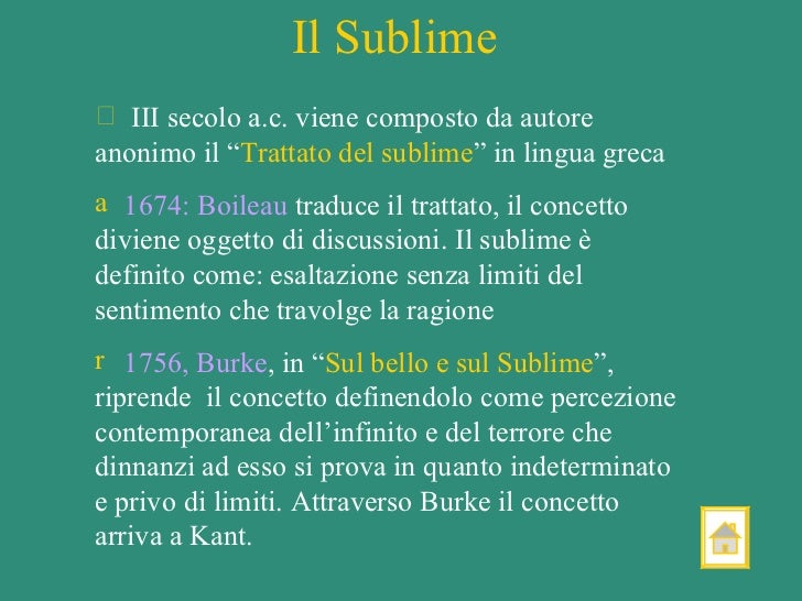 Kant: Il Bello E Il Sublime