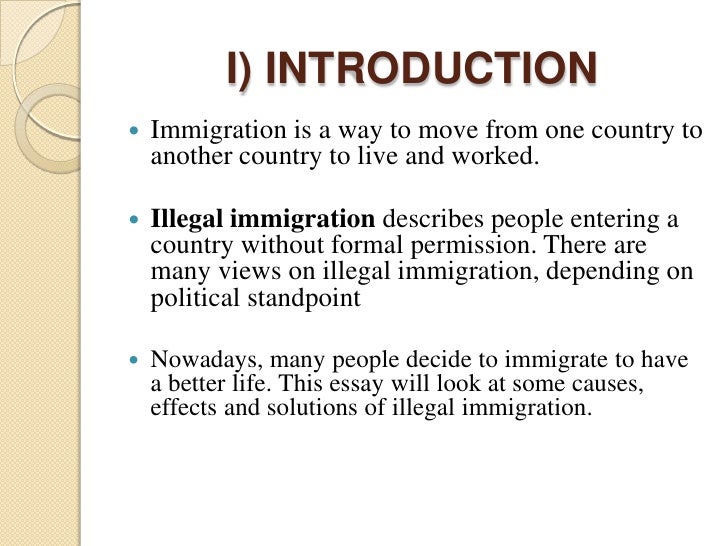 Illegal immigration essay conclusion