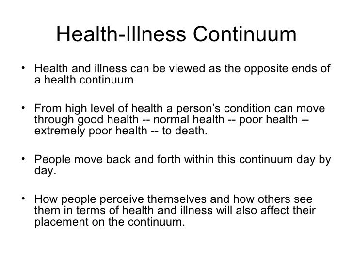 ILLNESS, WELLNESS AND HEALTH , SCOPE OF NURSING