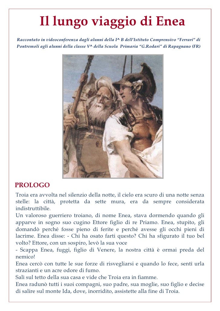 Il Viaggio Di Enea Riassunto Breve