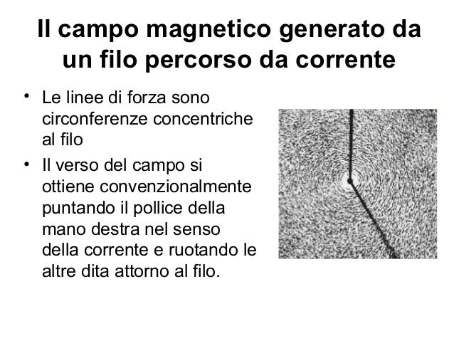 Campo Magnetico Di Un Filo Percorso Da Corrente