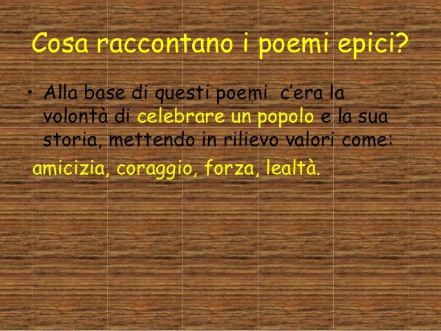 Il poema epico