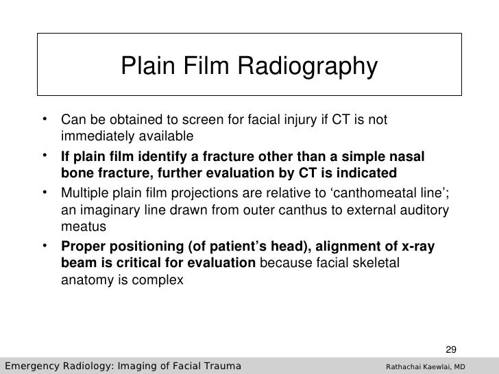 Imaging Of Facial Trauma Part 1