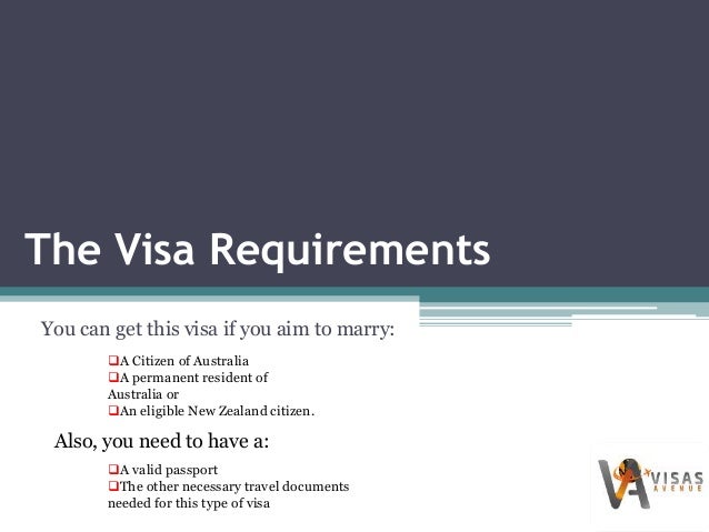australia visa prospective mariage