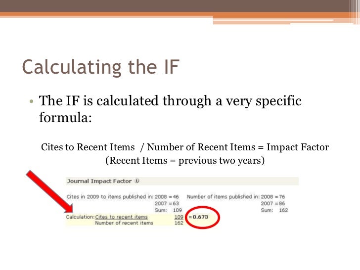 Using Impact Factors in Research & Publication