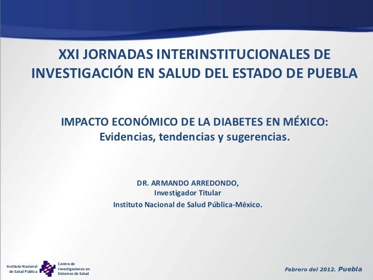 Impacto económico de la diabetes en méxico Impacto económico de la diabetes en méxico