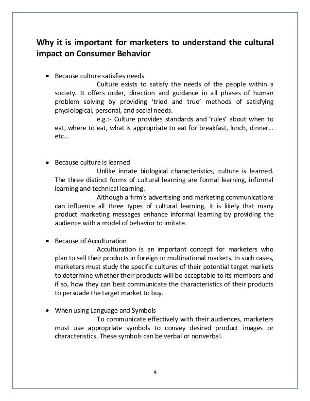 Consumer behaviour literature review pdf