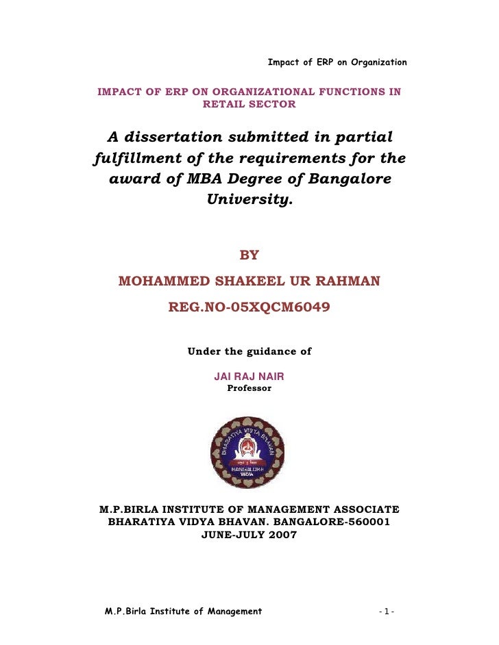 Phd thesis erp