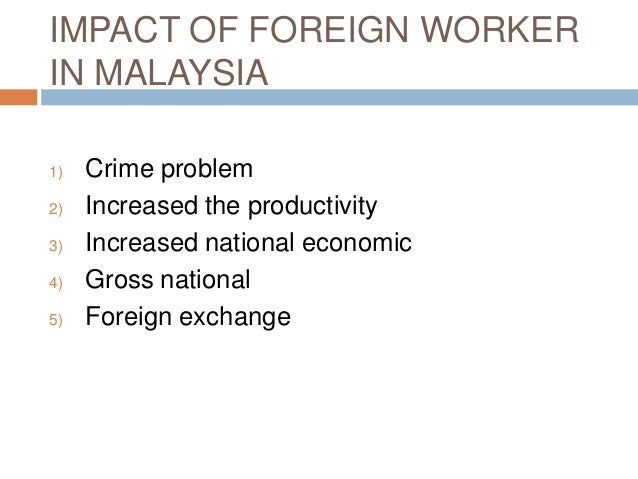 Effect of international trade towards malaysia