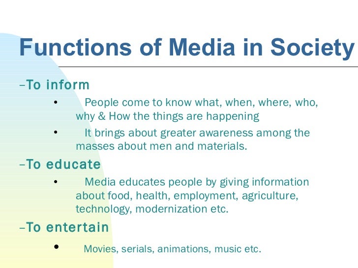 Impact of media on indian society