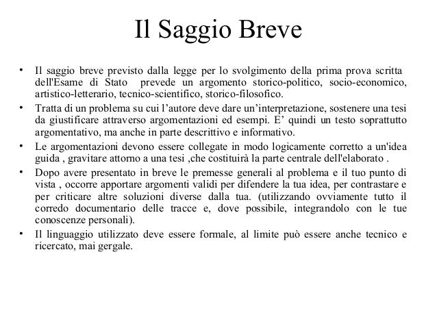 Come Si Fa Un Saggio Breve Imparare scrivere