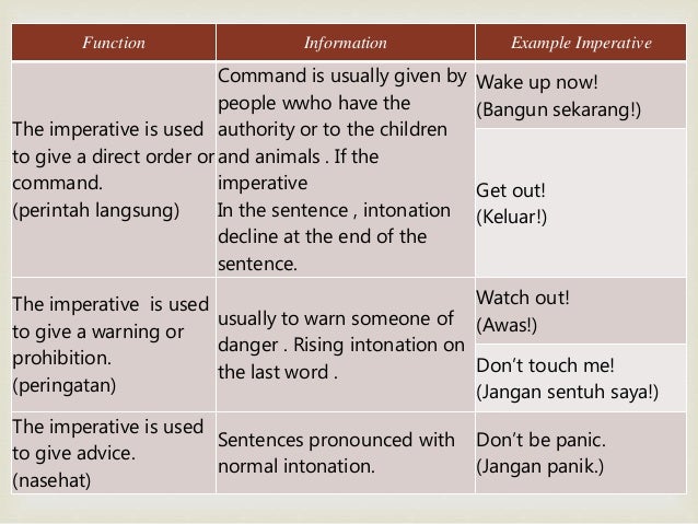 imperative of example